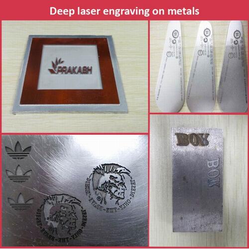 Охлаждение на воздухе ISO9001 гравировального станка лазера алюминиевого металла 50W глубокое